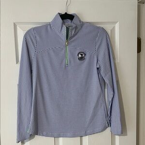Fairway and Greene SeerSucker Quarter-Zip Small
